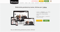 Desktop Screenshot of freeshop.lt
